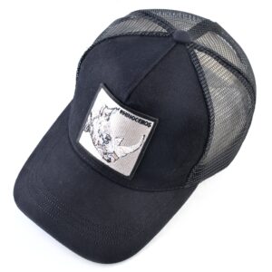gorra con rinoceronte bordado