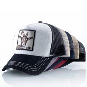 gorras de animales cabra bordada