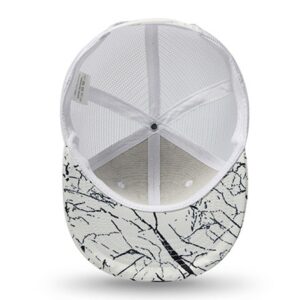 gorra de malla salpicada de pintura